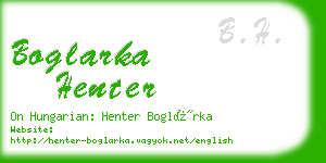 boglarka henter business card